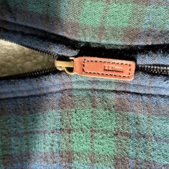 LL Bean Hooded Scotch plaid Flannel & Fleece Women's zippered jacket, size L - Picture 5 of 10